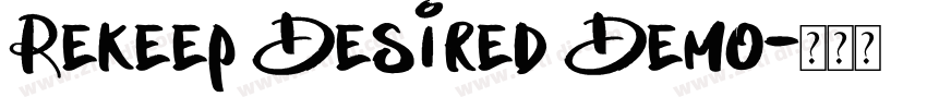Rekeep Desired Demo字体转换